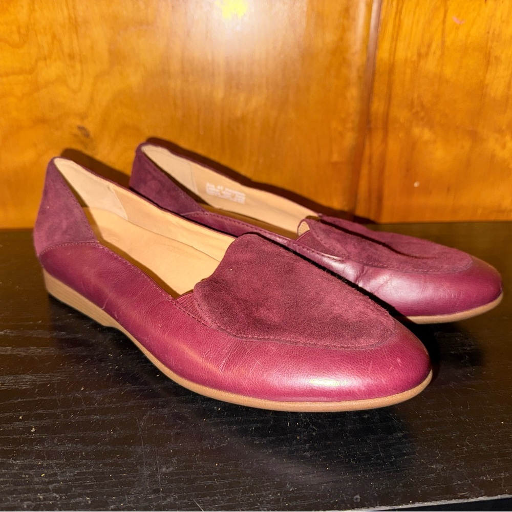 Dansko Leather Loafers Women's Size 9 1/2 US EU 40 Maroon